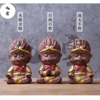 Trà Vua Khỉ Thú Cưng [Huayun] Đất Sét Tím Great Sage Tea Thú Cưng Handmade Vua Khỉ Cao Cấp Đồ Trang Trí Xe Hơi Cinnabar Trà Thú Cưng Đồ Chơi Trà Nghệ Thuật Phụ Kiện Lễ Trà Đất Sét Tím Trà Khỉ Trà Thú Cưng Ceremon