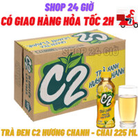 Trà Xanh C2 Vị Chanh 1 Thùng 24 Chai 225Ml