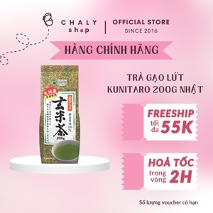 Trà xanh gạo lứt Kunitaro Nhật gói 200g