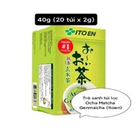 Trà xanh gạo rang túi lọc Ocha Matcha Genmaicha {Itoen} - (20 túi x 2g) 40g xuất xứ Nhật Bản