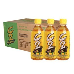 Trà xanh hương chanh C2 thùng 24 chai x 360ml