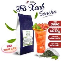 Trà Xanh Sencha Shangao 360g (18 túi lọc x 20g) Pha trà sữa, trà trái cây, trà thưởng, trà ủ lạnh