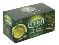 Trà xanh túi lọc Thái Nguyên Cozy 50g – Hộp