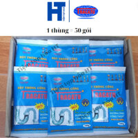 (TRACATU) 1 THÙNG bột thông cống 100g - Chống tắc nghẽn và bảo dưỡng đường ống cống thoát
