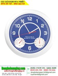Traceable 1071; Đồng hồ Xem giờ treo tường và đo nhiệt độ-độ ẩm bằng cơ 1071 Quartz Traceable Clock