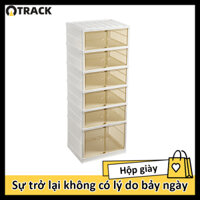 TRACKKK Tủ Giày Thông MinhNắp Nhựa Cứng Trong Suốt Gấp Gọn 6-18 Đôi
