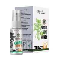 TracyBee - Keo ong BRAZIL dạng xịt 30ml hỗ trợ ngăn ngừa ho, viêm họng - Màu xanh vị bạc hà - người lớn