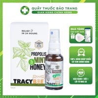 Tracybee - Xịt Keo Ong Xanh Tracybee vị bạc hà - Hỗ trọ giảm ho, đau họng