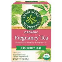 Traditional Medicinals, Organic Pregnancy tea raspberry leaf , 16 Wrapped Tea Bags