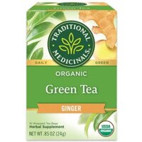 Traditional Medicinals, Organic green tea ginger 16 Wrapped Tea Bags