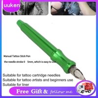 Traditional Tattoo Stick Pen Aluminium Alloy Detachable Washable Manual for Eyebrown