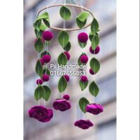 TRAG TRÍ - TREO NÔI CHO BÉ YÊU HANDMADE VẢI NỈ 051 - KHUNG TREO NÔI - ĐỒ TREO NÔI