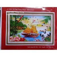 Trah thêu chữ thập ĐH Buồm A1169, 60x43cm chưa thêu