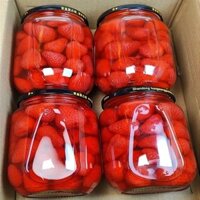 Trái Cây Đóng Hộp Nước Đường Dâu Tây Đóng Hộp Đào Vàng Đóng Hộp510 g Chai Thủy Tinh Đóng Hộp Táo Gai Đóng Hộp