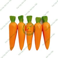 Trái cây giả, 5 củ cà rốt, trái cây nhựa, decor