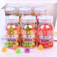 Trái Cây Hỗn Hợp Hương Vị Dâu Marshmallow Trẻ Em Vitamin C Gummy Gummy Văn Phòng Đồ Ăn Nhẹ Thường Ngày