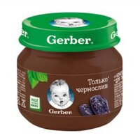 Trái cây nghiền Gerber vị mận đen Nga 80gr – cho bé từ 4 tháng tuổi