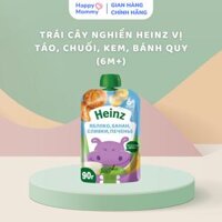 Trái Cây Nghiền Heinz Vị Táo, Chuối, Kem, Bánh Quy (6M+)