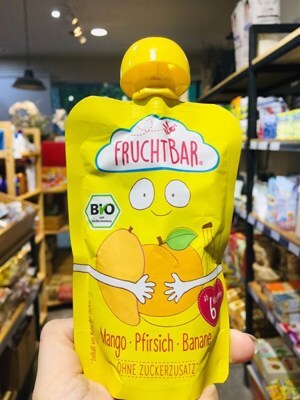 Trái cây nghiền hữu cơ FruchtBar Đức 6m (100g)