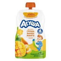 Trái cây nghiền vị táo, lê, chuối và xoài Agusha