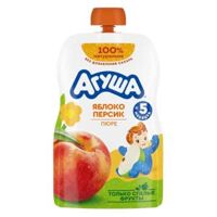 Trái cây nghiền vị táo và đào Agusha