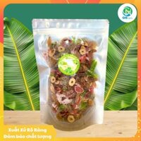 Trái Cây Sấy Dẻo Granola Trái Cây Sấy Mix 5 Loại Ô Mai Xí Muội Cao Cấp Ăn Là Ngon - Túi 1Kg