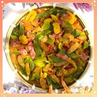 Trái Cây Sấy Dẻo Thái Lát Granola Mix 5 Vị Ô Mai Đào Bao Tử Xí Muội Chua Ngọt Ăn Là Thích - Túi 1Kg
