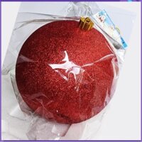 Trái châu kim tuyến trang trí cây thông noel, 20cm (2 tấc, 1 gang tay) rơi không bể vỡ. Noelc20