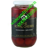 Trái Cherry Maraschino nguyên cuốn The Royal Cherry ngâm Siro bắp 737g