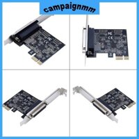 Trại Cổng song song DB25 25Pin PCIE Riser Card Máy in LPT sang PCI-E cho Bộ chuyển đổi thẻ Express AX99100