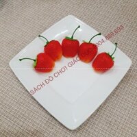 Trái dâu tây nhựa, quả dâu tây giả loại to bầu