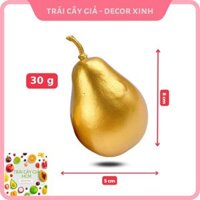 Trái Giả Quả Lê Vàng Đồng (8x5cm) Mô Hình Việt Nam CN Thái Lan GIỐNG THẬT 99%-Dùng Trang Trí