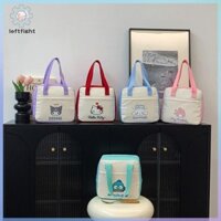 Trái Mới Sanrio Hello Kitty Hộp Cơm Trưa Kawaii Hangyodon Dung Tích Lớn Sinh Viên Kuromi My Melody Cinnamoroll Cách Nhiệt Túi Bento GHT