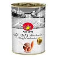 Trái Ô Liu Nhồi Cá Cơm - Plaza Del Sol - Olives Stuffed With Anchovies 280g