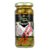 Trái Oliu nhồi tỏi Latino Bella 235g