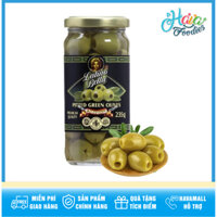 Trái Oliu Xanh Tách Hạt 235g – Whole Green Olives