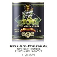 Trái Olives Black, Green Tách Hạt Nguyên Quả Latino Bella 3Kg