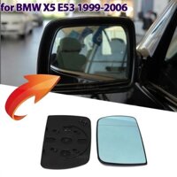 Trái Phải Cửa Bên Cánh Làm Nóng Gương Kính Chiếu Hậu Tấm Chiếu Hậu Cho Xe BMW X5 E53 1999 2000 2001 2002 2003 2004 2005 2006
