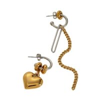 Trái Tim Handmade Tua Rua Bông Tai Thả Phụ Kiện Thời Trang Nữ Dành Cho Nữ