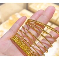 [Trái Tim Tím] Trang Sức Bằng Thép Titan [Không Phai Màu] Vòng Đeo Tay Nhẫn Trơn Màu Vàng Cho Nữ