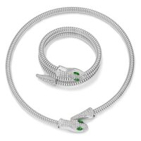 [Trái Tim Tím] Trang Sức Vòng Tay Hình Rắn Châu Âu Mỹ Vòng Tay Độc Đáo Vòng Tay Mở