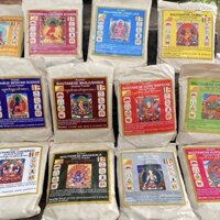 Trầm bột thảo mộc Bhutan các bổn tôn Dược Sư Tài Bảo Thích Ca Adida sur