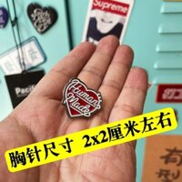 Trâm Cài Dễ Thương Kim Loại pin Hoạt Hình Huy Hiệu nigo Phong Cách Dạo Phố Phụ Kiện Trái Tim Tình Yêu