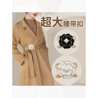 Trâm cài hoa trà khóa khăn lụa áo khoác thắt lưng cố định khóa thắt lưng thời trang cao cấp ngọc trai khóa cài áo cài ngực