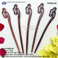 Trâm cài tóc bằng gỗ Cẩm LaiTrắc Đủ kiểu dáng HH600 - phong cách cổ trang, điêu khắc sang chảnh HOT TREND cho nữ  - HAHANCO - HH600-90