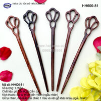 Trâm cài tóc bằng gỗ Cẩm LaiTrắc Đủ kiểu dáng HH600 - phong cách cổ trang, điêu khắc sang chảnh HOT TREND cho nữ  - HAHANCO - HH600-81