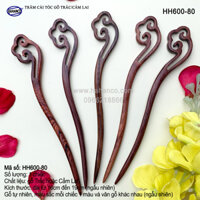 Trâm cài tóc bằng gỗ Cẩm LaiTrắc Đủ kiểu dáng HH600 - phong cách cổ trang, điêu khắc sang chảnh HOT TREND cho nữ  - HAHANCO - HH600-80