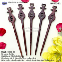 Trâm cài tóc bằng gỗ Cẩm LaiTrắc Đủ kiểu dáng HH600 - phong cách cổ trang, điêu khắc sang chảnh HOT TREND cho nữ  - HAHANCO - HH600-92