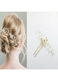 Trâm cài tóc ngọc trai trang điểm cô dâu