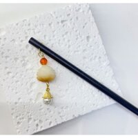 Trâm cài tóc thiết kế dạng cây bút phối tua rua hình hoa sen độc đáo